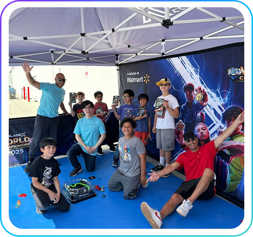 BeybladeX World Championship event with kids