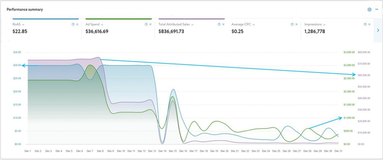 Summary view of the performance dashboard