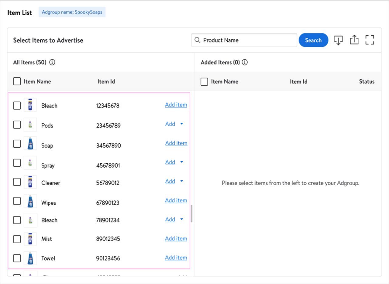 Variants appearing on the campaign 