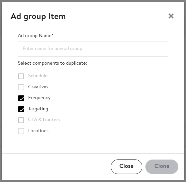Clone a campaign