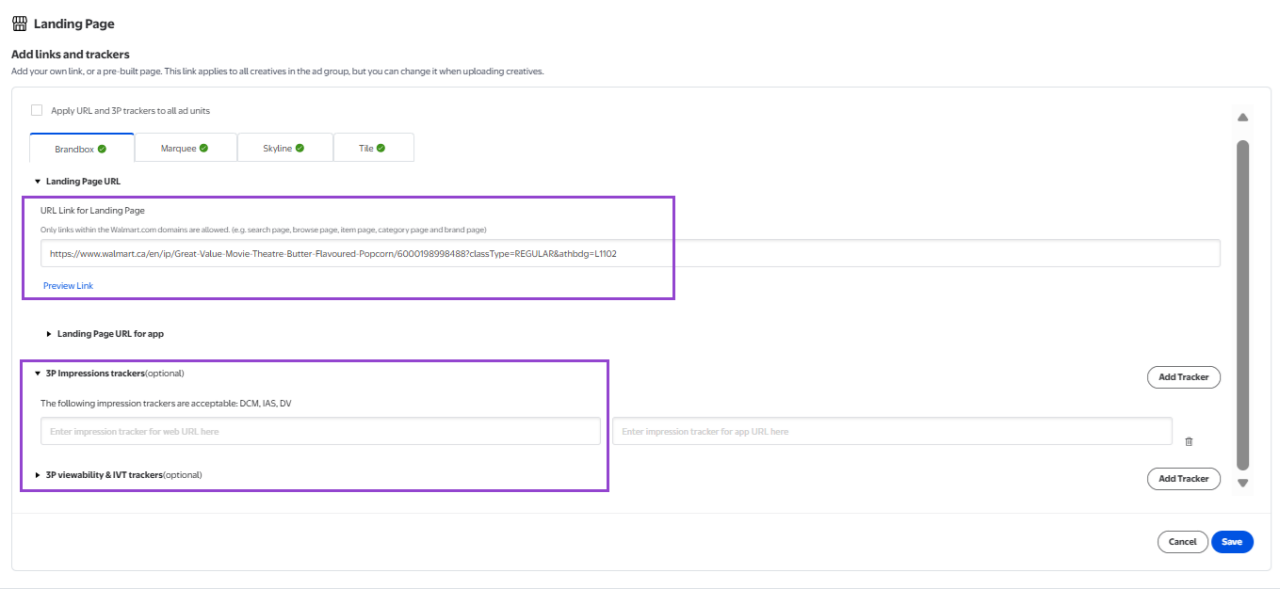 Adding a landing page