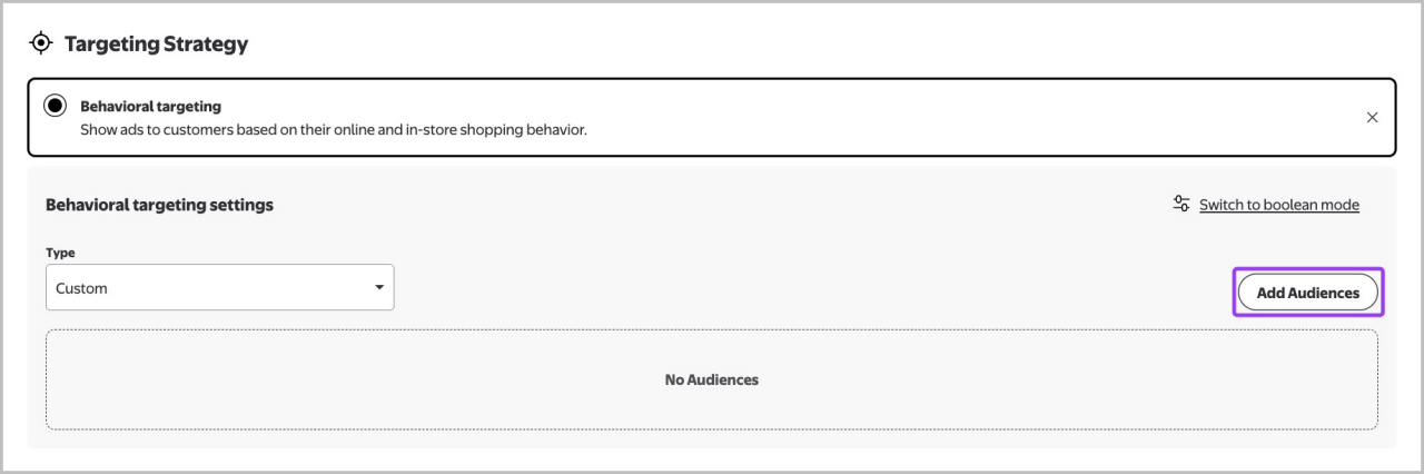 Assigning an audience