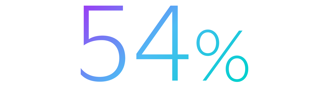 54%