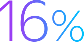 16%