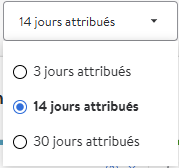 Sélectionner la période d’attribution 