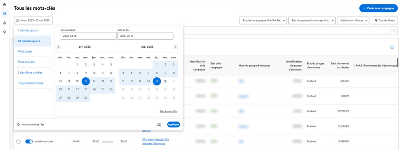 All Keywords Dashboard