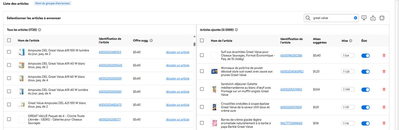 Add all variations