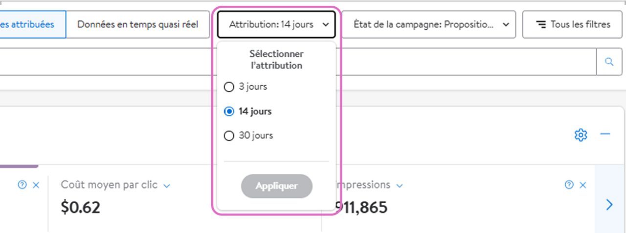 La fenêtre d’attribution