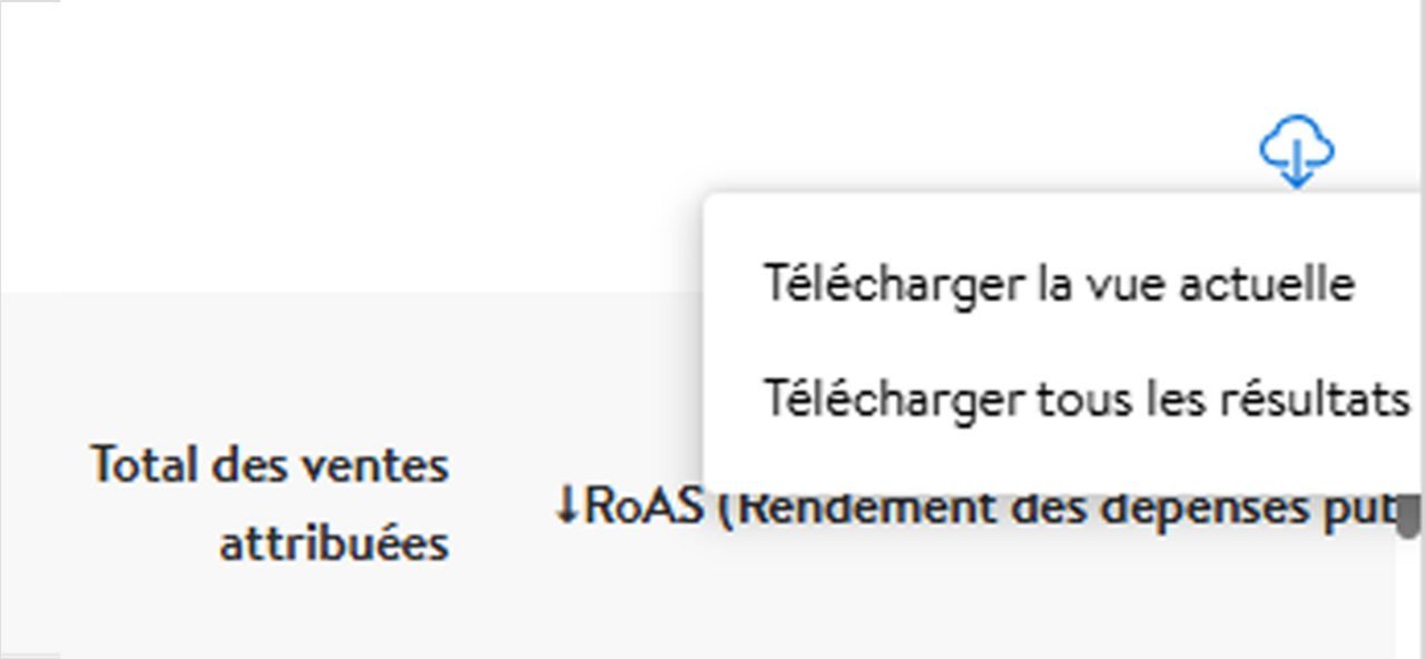 Comment télécharger les resultats