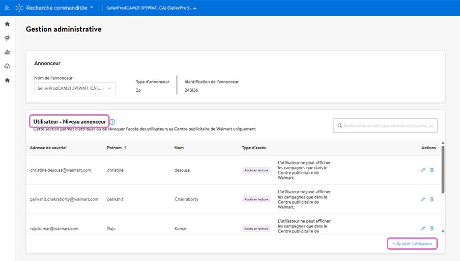 Adding a user to your account - Add User