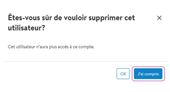 Removing a user - Got it