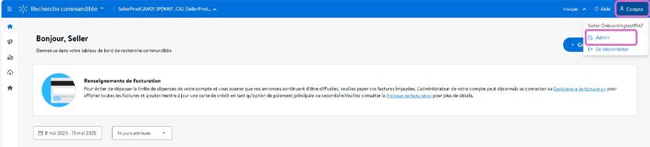 Comment accéder la section administrateur 