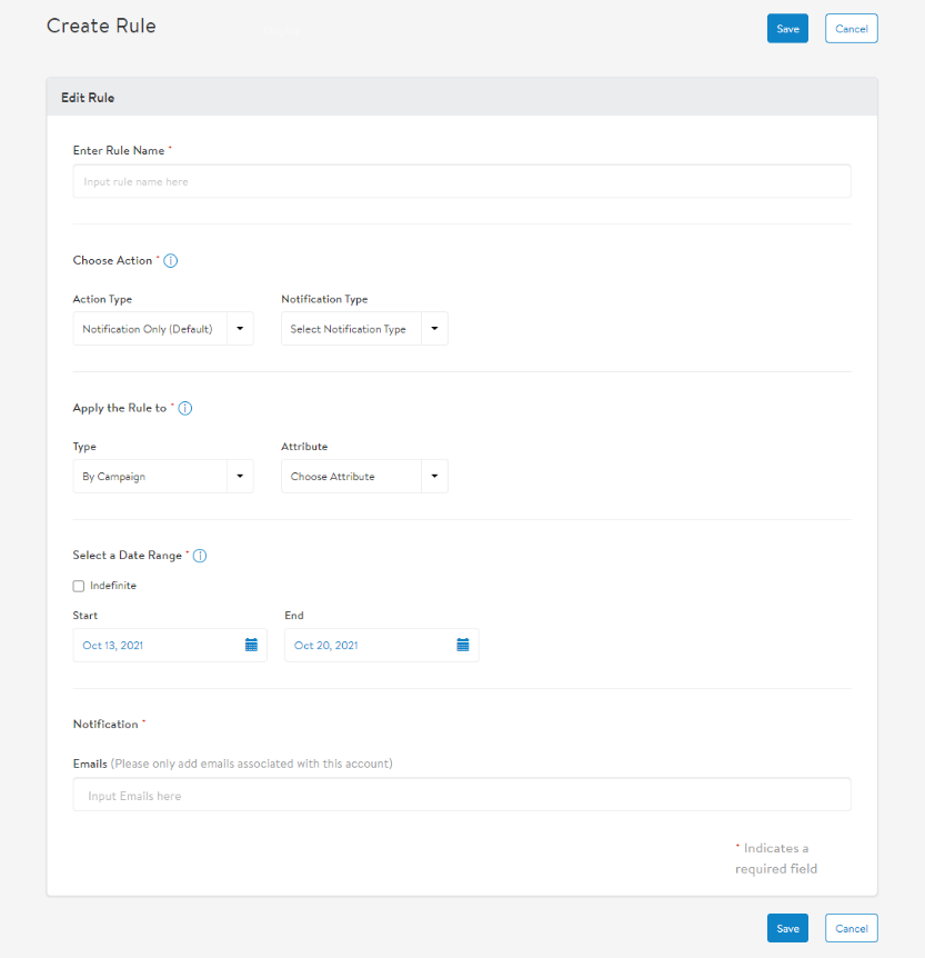 How to create a new rule