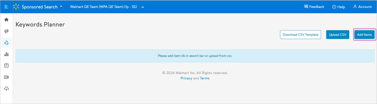 Sélectionnez Add items (ajouter des éléments)