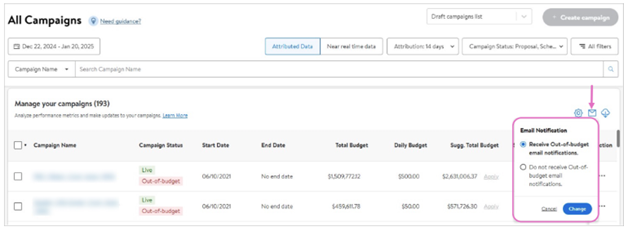 Comment s’inscrire pour recevoir des alertes par courriel
