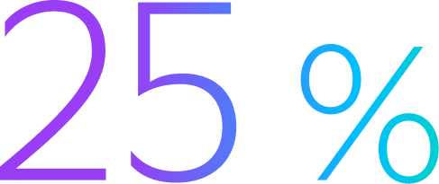 25%